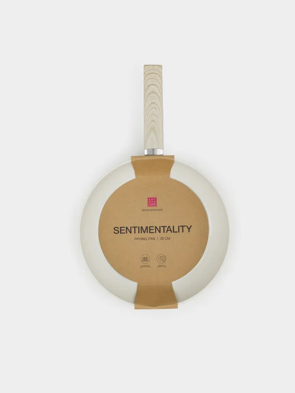 Frying pan, 28 cm, coated, aluminum, milk, Sentimentality, image-4