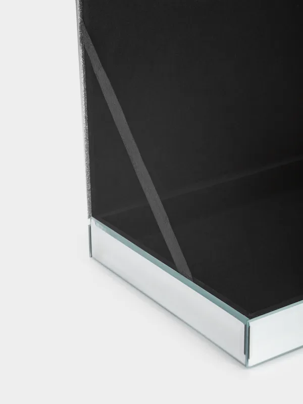Jewelry box, 25x18 cm, glass, mirror, Actress, image-4