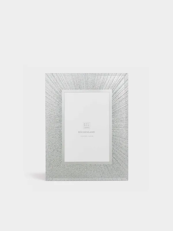 Photo frame, 17x22 cm, glass, Silver stripes, Actress, image-1
