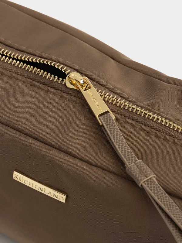 Makeup bag, 23x13 cm, polyester, brown, Mantle, image-2