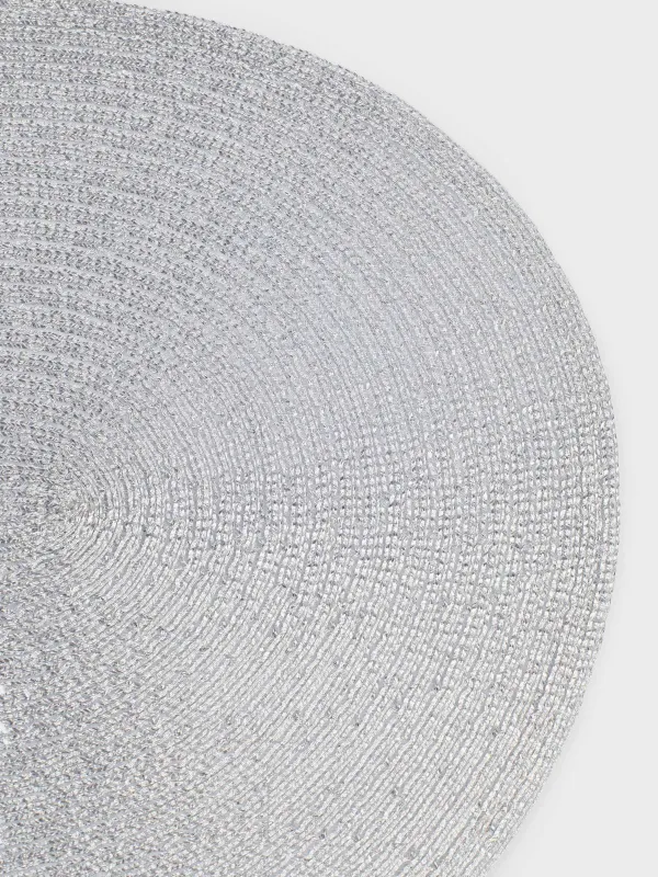 Napkin for appliances, 30x45 cm, polyester, oval, silver, Rotary shine, image-3