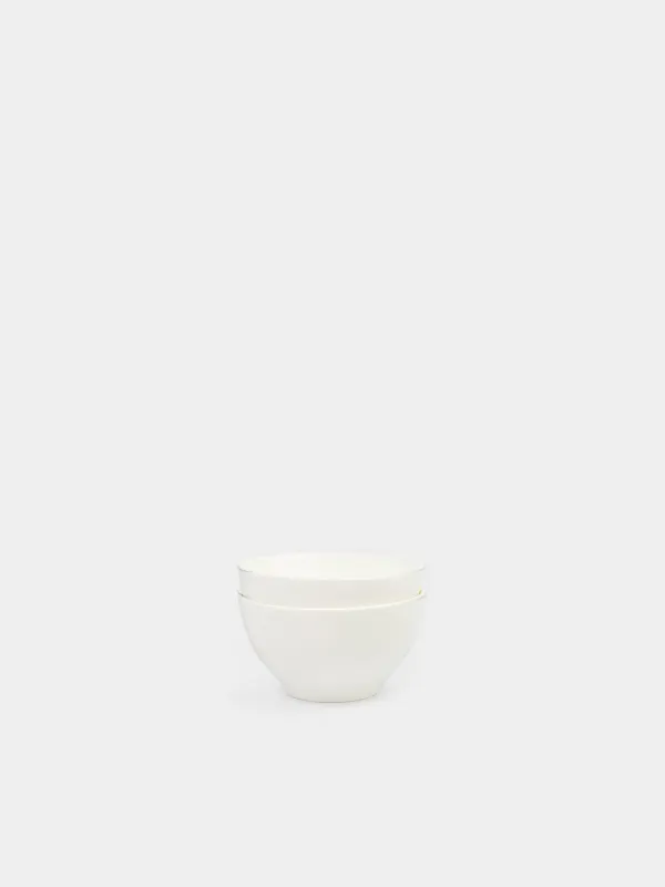 Bowl, 12x6 cm, 2 pieces, porcelain F, white, Ideal white, image-0
