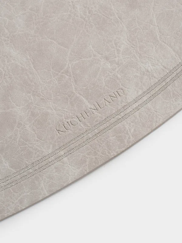 Placemat, 33x40 cm, PVC, shaped, light gray, Rock, image-3