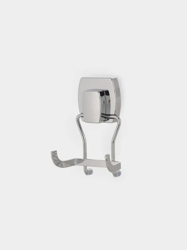 Hook, 13x9 cm, 2 units, vacuum suction cup, metal / plastic, Method, image-1