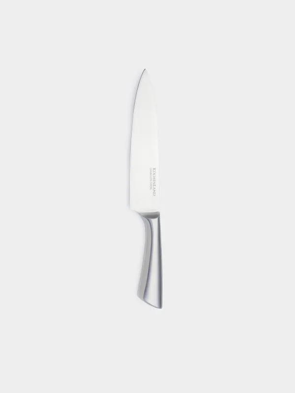 Knife set, 6 pcs, in stand, with peeler / scissors, steel / plastic, Pascale, image-4