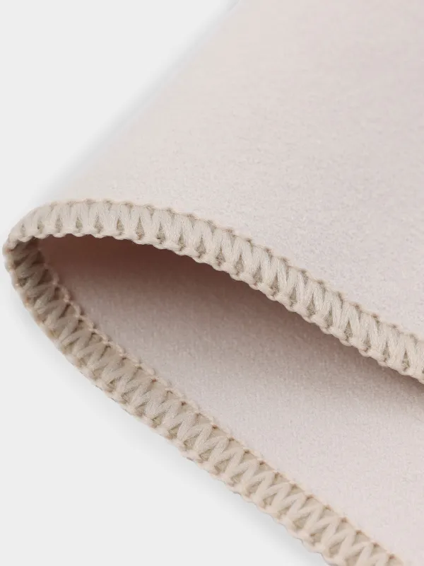 Cloth for furniture and equipment, 35x35 cm, microfiber, Suede, beige-pink, Clean, image-1
