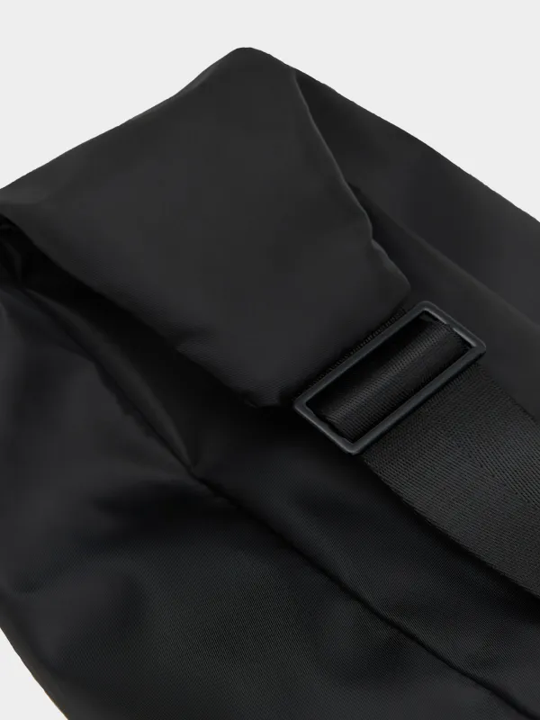 Bag, 24x40 cm, with adjustable strap, polyester, Black, Basic, image-3