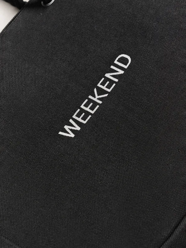 Women's bag, 44x35 cm, polyester, black, Weekend, Coast, image-2
