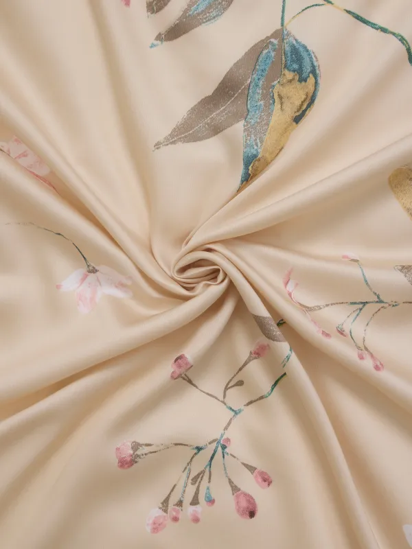 Bed linen set euro, Tencel 300 TC, beige, Leaves, Tencel, image-2