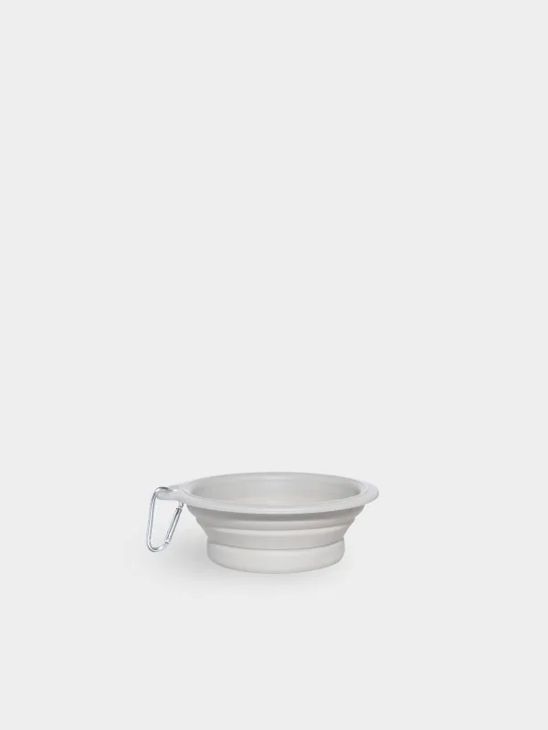 Pet bowl, 14x15 cm,420 ml, travel, folding, plastic / rubber, grey, Fast pet, image-0