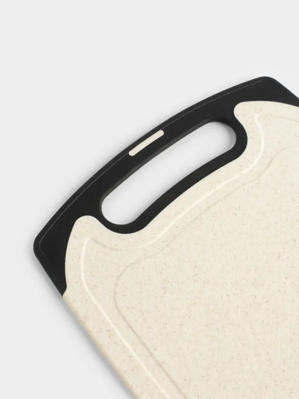 Cutting board, 32x20 cm, rectangular, plastic / rubber, milky, Speck-light, image-2