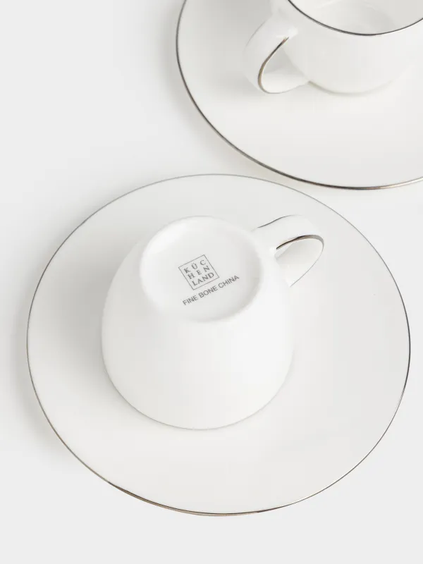 Coffee pair, 2 pers, 4 pr, 110 ml, porcelain F, Antarctica, image-4