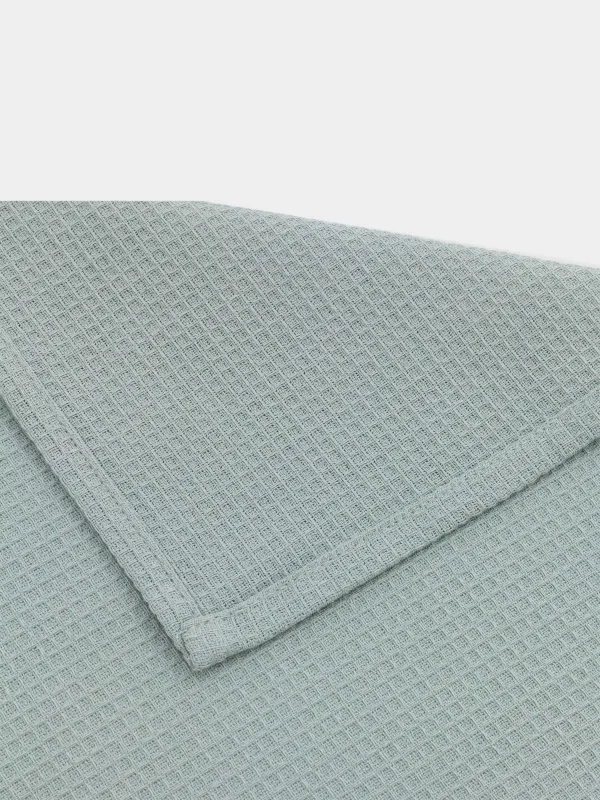 Kitchen towel, 40x60 cm, 3 pcs, cotton, menthol/brown / beige, Waffle, image-4