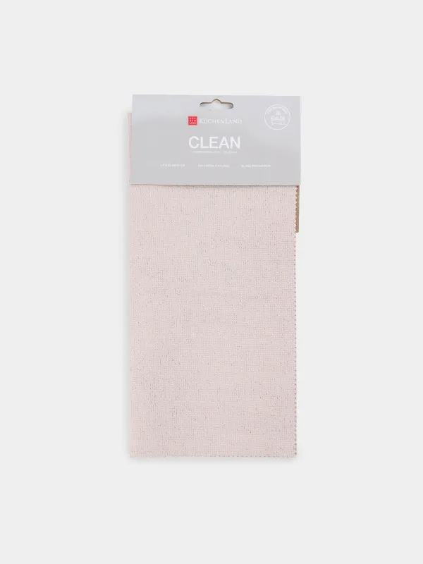 Bath cloth, 30x30 cm, polyurethane, beige-pink, Clean, image-2
