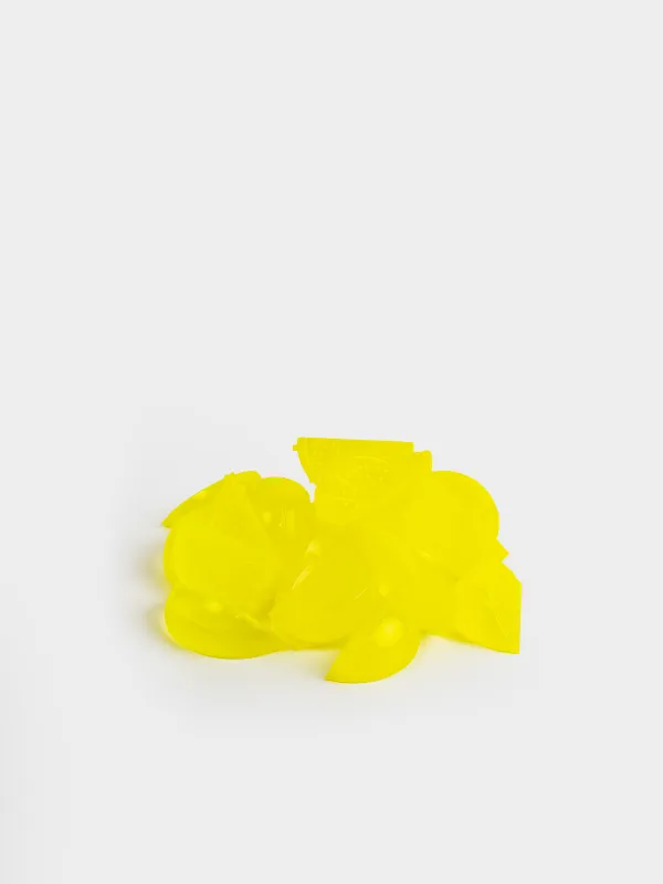 Set of cubes for cooling drinks, 20 pcs, plastic, yellow, Lemon, Sicily, image-1