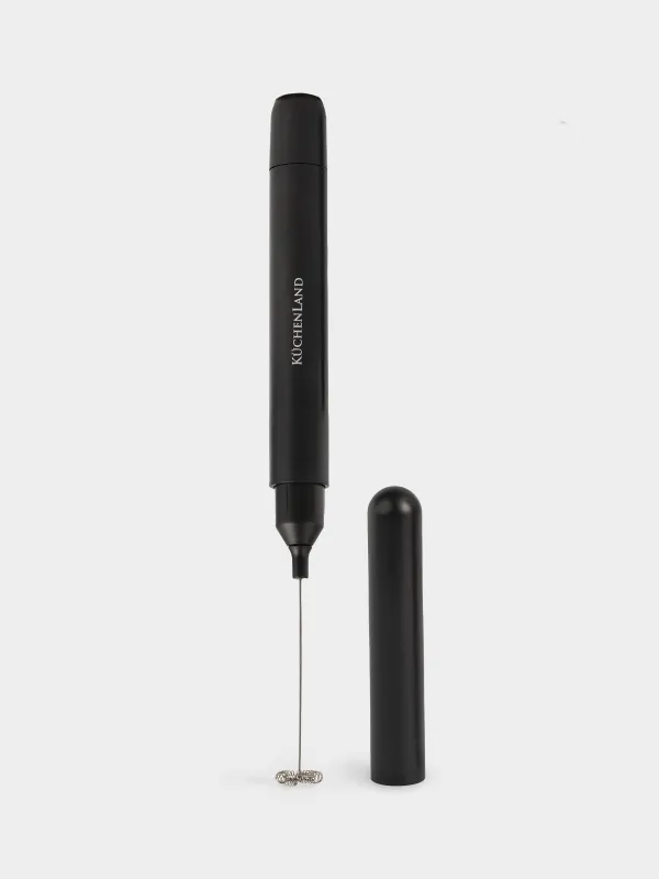 Milk frother, 24cm, submersible, in a case, plastic/steel, black, Liberica, image-0