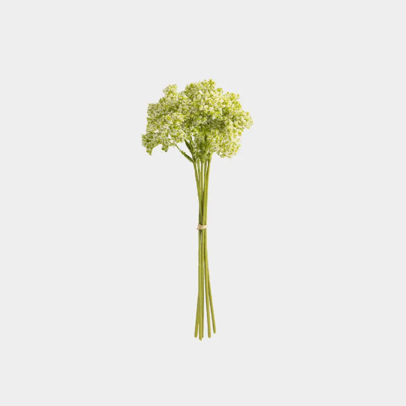 Decorative bouquet, 33 cm, polyester, White gypsophila, Flower garden