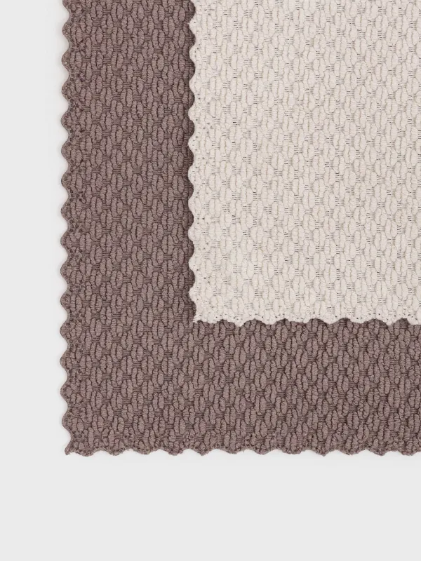 Kitchen cloth, 30x30 cm, 2 pcs, microfiber, brown / cream, Grain, Clean, image-3