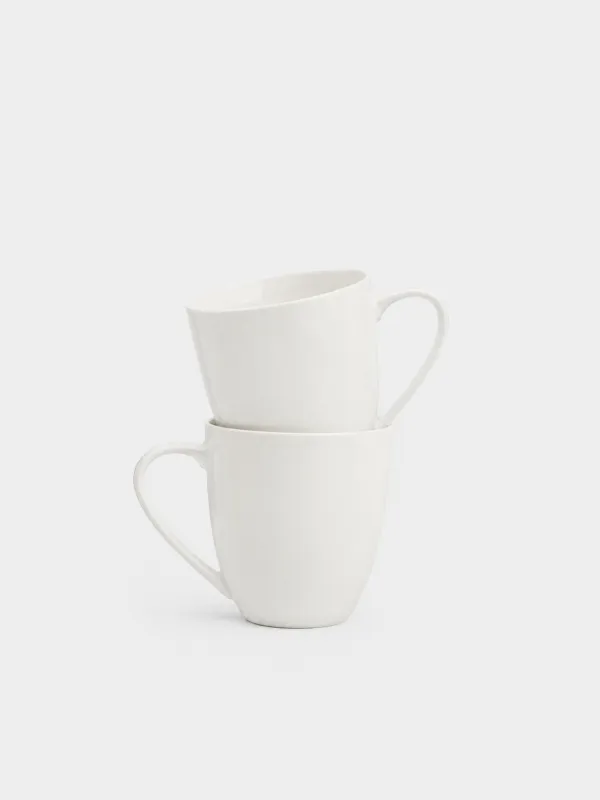 Mug, 450 ml, 2 pcs, porcelain F, white, Ideal white, image-0