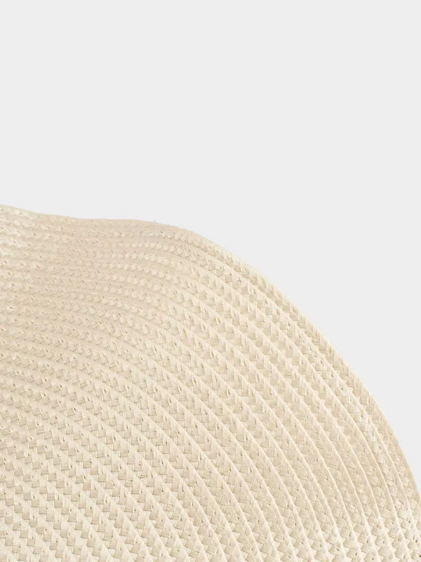 Placemat, 38 cm, polypropylene, round, beige, Wavy edges, Circle wave, image-3