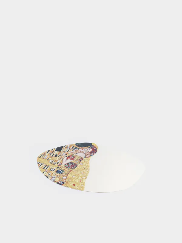 Placemat, 31x43 cm, PVC, shaped, white, Kiss, Klimt, Rock print, image-1