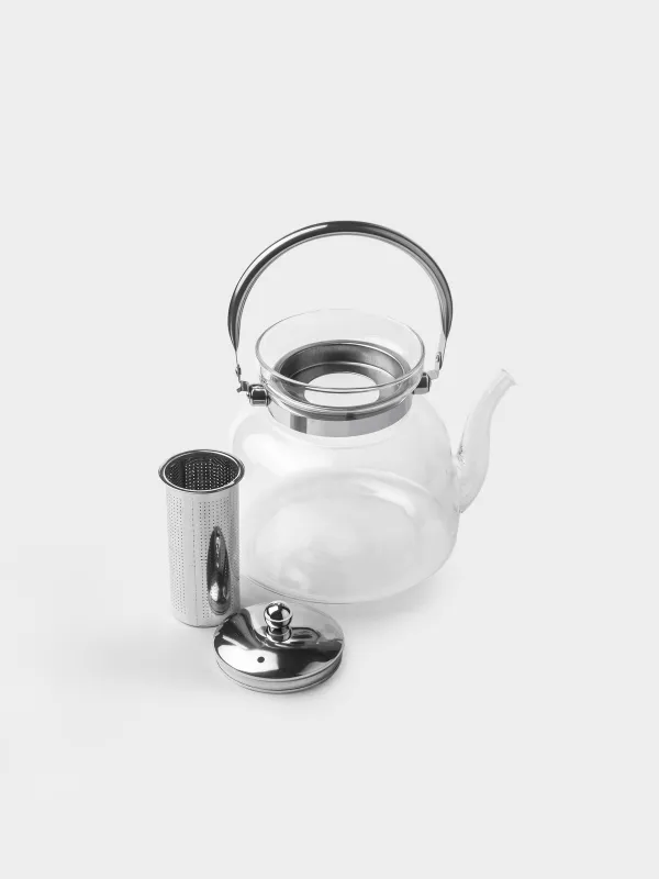 Teapot, 2.8 l, with brew screen, Used glass, Classic, image-3