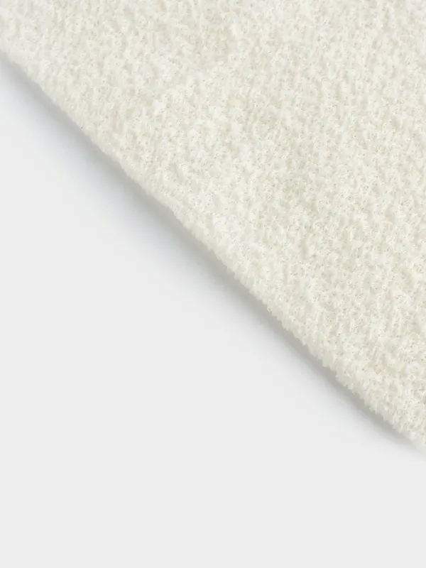 Washcloth-tape for washing body, 45x19 cm, exfoliating, polyester / nylon, milky, Unique spa, image-4