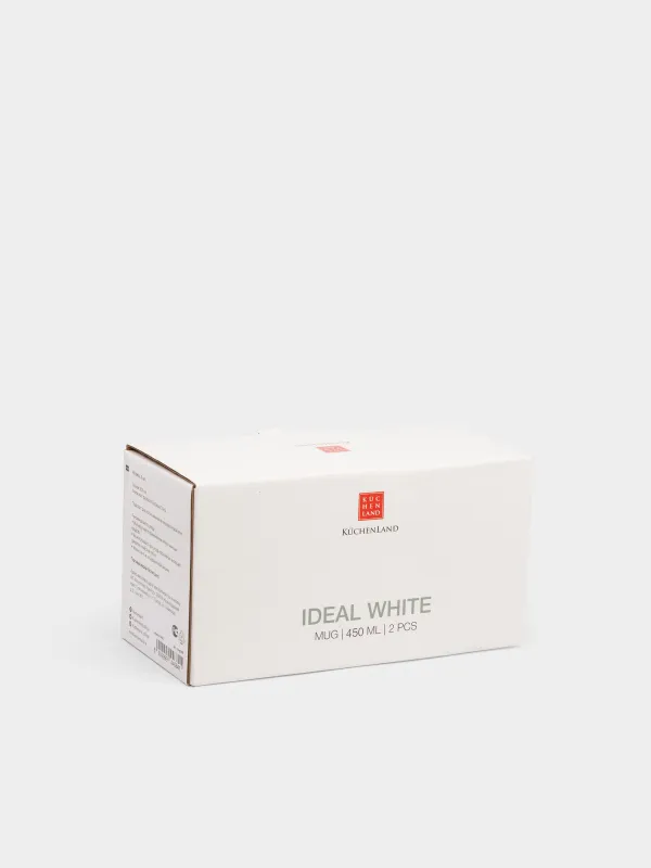 Mug, 450 ml, 2 pcs, porcelain F, white, Ideal white, image-7