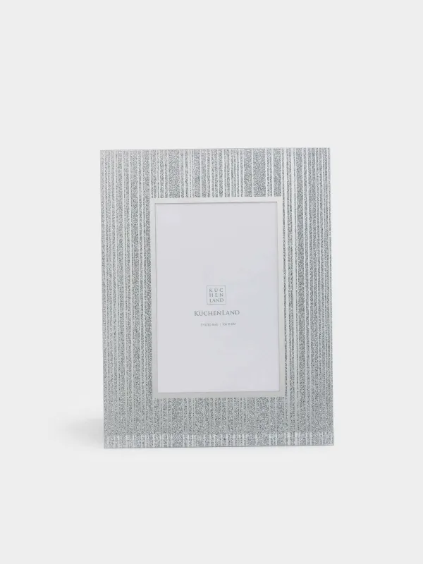 Photo frame, 17x22 cm, glass, silver, Actress, image-1