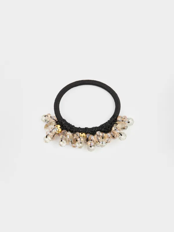 Hair tie, 5 cm, glass, Crystals, Hair crystal, image-2