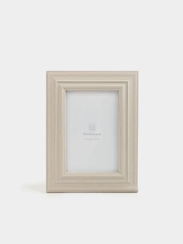 Photo frame, 16x21 cm, plastic / glass, beige, Gallery, image-1