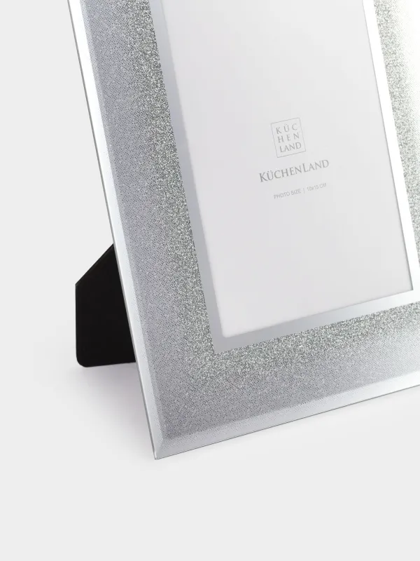 Photo frame, 17x22 cm, glass, silver, Actress, image-2