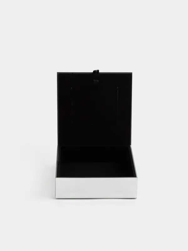 Jewelry box, 15x5 cm, with photo, glass, Mirror, Glossy, image-6