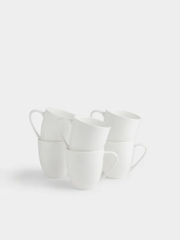 Mug, 450 ml, 6 pcs, porcelain F, white, Ideal white, image-0