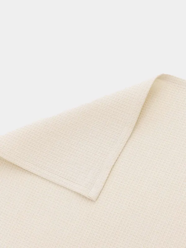 Kitchen towel, 40x60 cm, 3 pcs, cotton, menthol/brown / beige, Waffle, image-5