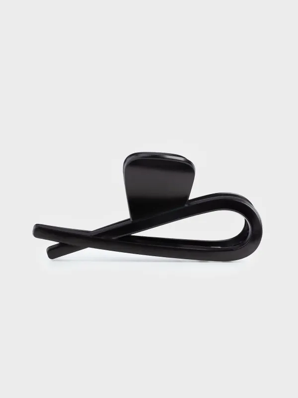 Hair clip, 11 cm, plastic, black, Crab, Hair basic, image-0