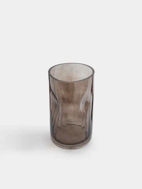 Flower vase, 25 cm, glass, color, Brinicle, image-1