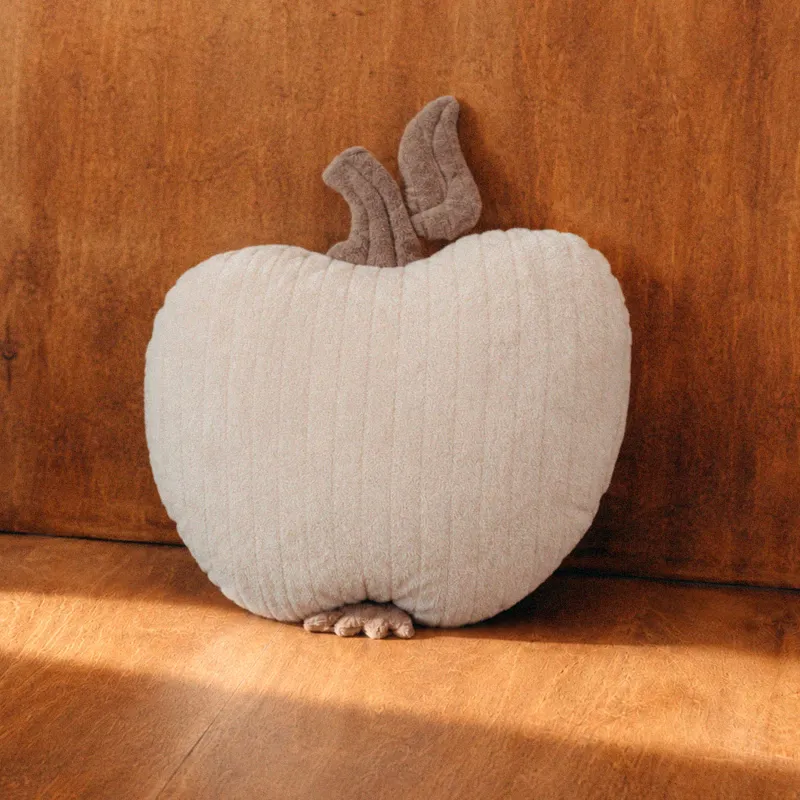 Decorative pillow, 45 x 54cm, boucle, beige, Apple, Boucle figure