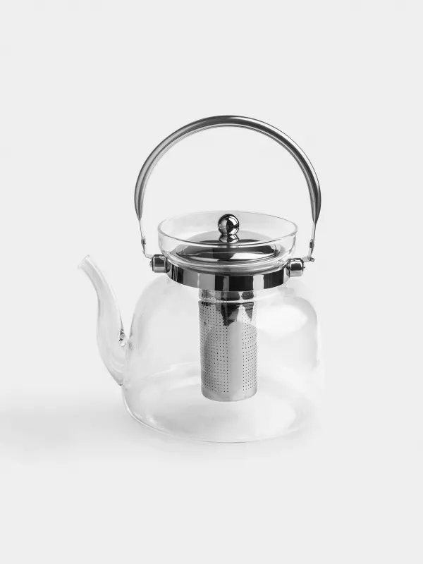 Teapot, 2.8 l, with brew screen, Used glass, Classic, image-0
