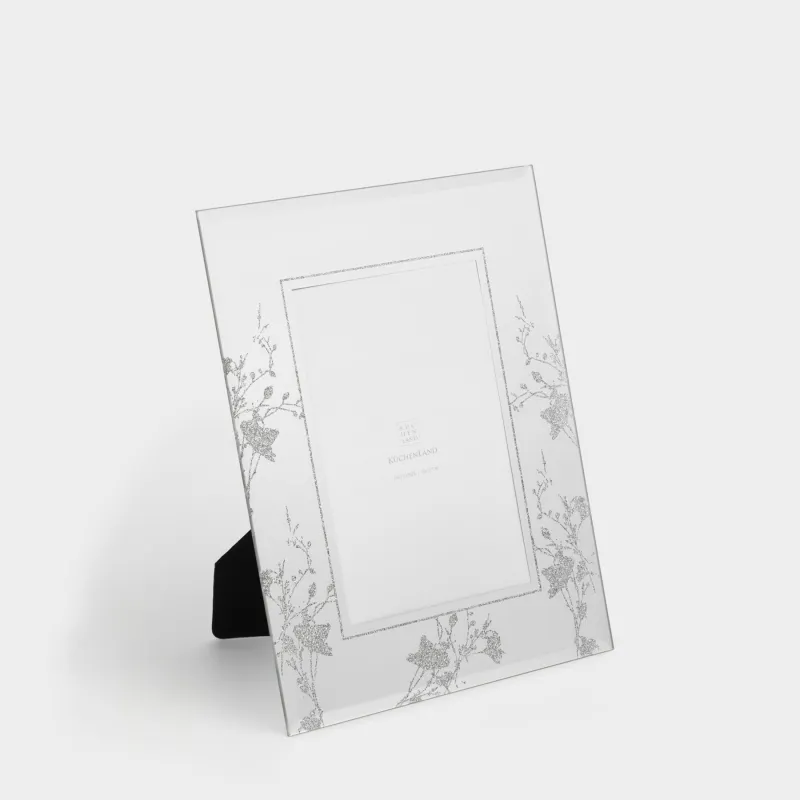 Photo frame, 17x22 cm, glass, Flowers, Glossy