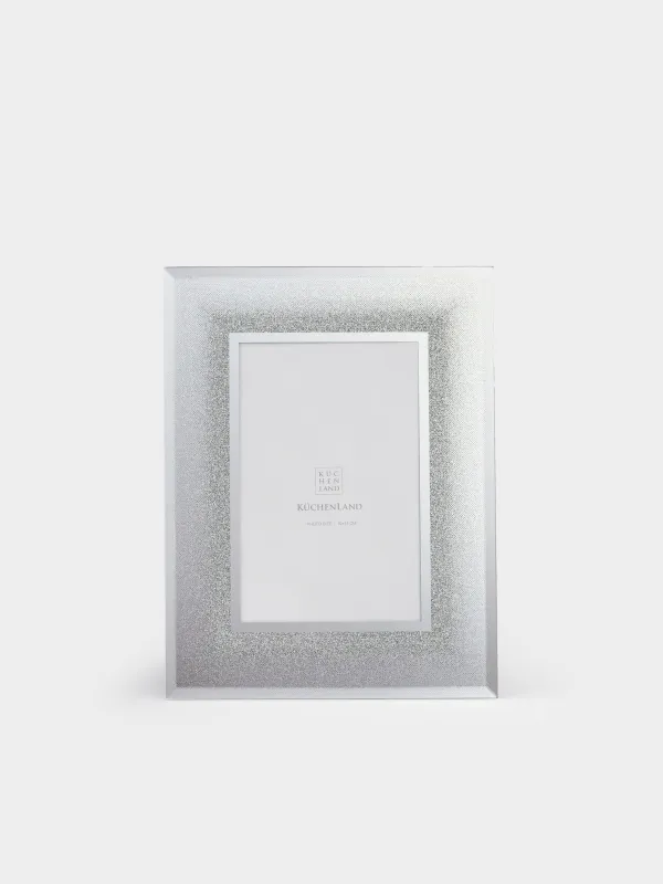Photo frame, 17x22 cm, glass, silver, Actress, image-1