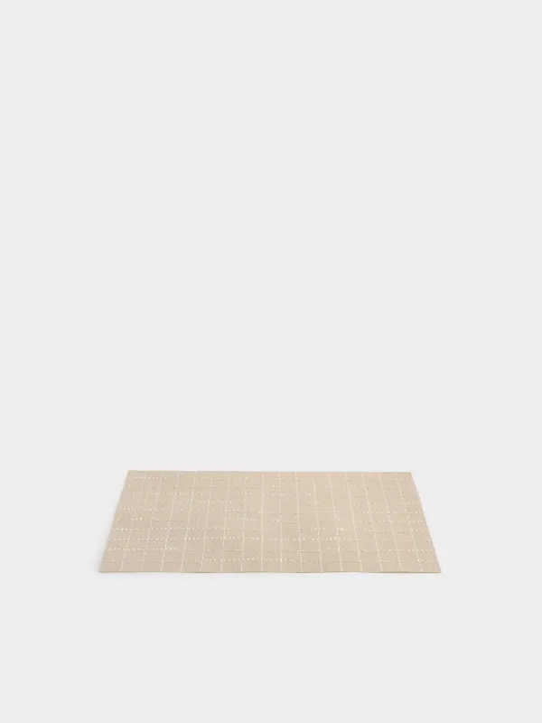 Placemat, 30x45 cm, PVC / polyester, rectangular, beige, Cage, Solid, image-1