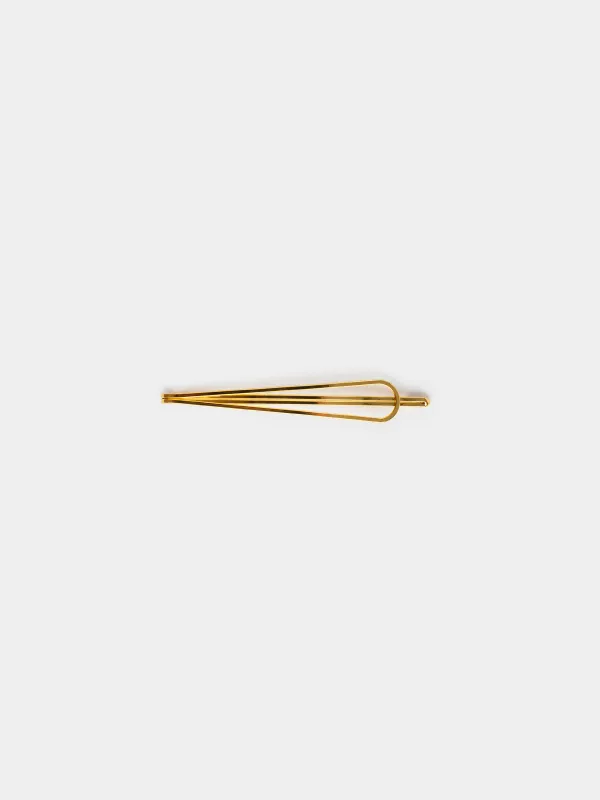 Hair clip, 6 cm, 6 pcs, metal, Mix, Basic, image-1