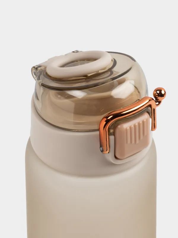 Water bottle, 500 ml, plastic, Beige, Aquatic, image-4