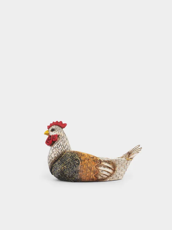 Candy bowl, 25х14 cm, 500 ml, polyresin, colored, Chicken, Natural Easter, image-4