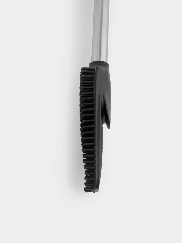 Toilet brush, 53 cm, with stand, rubber / steel, Antei, image-5