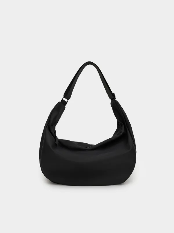Bag, 24x40 cm, with adjustable strap, polyester, Black, Basic, image-0