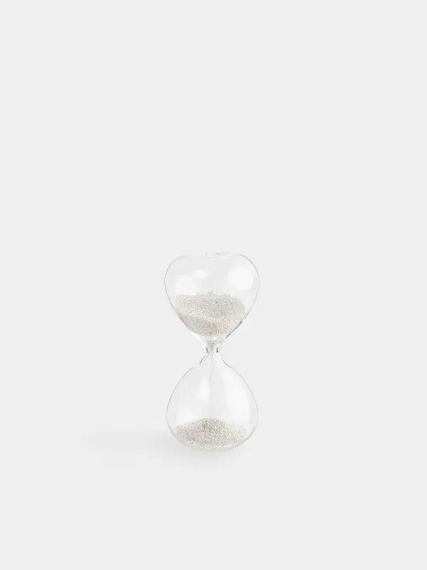 Hourglass clock, 8 cm, 30 seconds, glass / sand, Sand time, image-0