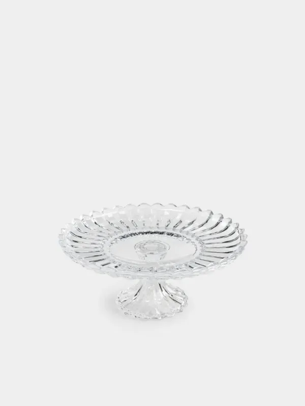 Dish on a leg, 30x13 cm, glass R, Alpine, image-1