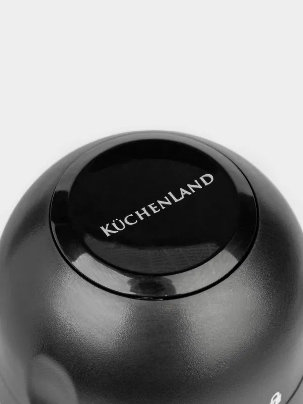Bottle stopper, 4 cm, with locking mechanism, plastic, black, Dome, Bar, image-2